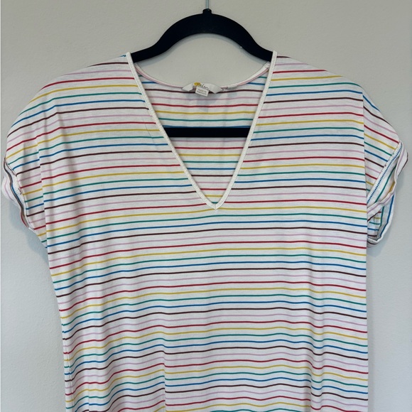 Boden Rainbow V-Neck Dolman Sleeve Maxi Dress Medium - Picture 3 of 7